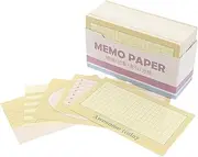 jojofuny Versatile Note Cards: 180pcs Dot Grid Lined Index Cards Flashcards for School Memo Scratch Pad