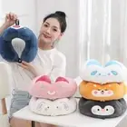 Memory Foam Plush U-shaped Nap Pillow Cartoon Flight Neck Pillow
