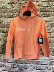 Girl’s Champion Peach Colored Pull-Over Hoodie NWT Sz. M