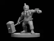 Dwarf Male Artificer - DND - Pathfinder - Dungeons & Dragons - RPG - Tabletop -