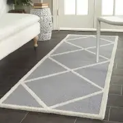 Safavieh Cambridge SILVER / IVORY Wool Runner 2' 6 x 8' - CAM136D-28