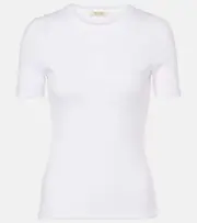 [Nili Lotan] Nili Lotan Elin cotton jersey T-shirt AU 12 white