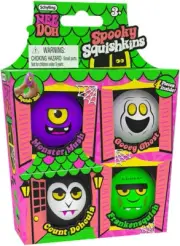 4 SPOOKY SQUISHKIN NeeDoh Dracula Monster Ghost Stress Relief HALLOWEEN Ball Toy