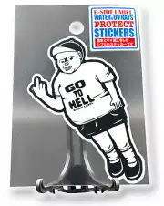 Middle Finger Sticker from Japan Bully Go To Hell Quirky Decal B-Side Label