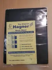 Hagner Black 4 Pocket Stock Sheets B44 5 per pack, Double Sided