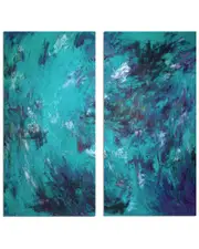 Ready2HangArt Bueno Exchange LXVIIB 2pc Wrapped Canvas Wall Art by Tristan Scott
