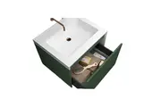 Belbagno Rimini Wall Hung Bathroom Vanity 600Mm Rain Forest Bathroom Sinks