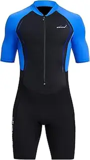 DIVE & SAIL Kids One Piece Short Sleeve Swimsuit Sun Protection Rashguard Sunsuit