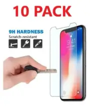10PACK Premium Screen Protector Tempered Glass For iPhone 7 8 Plus Xs XR MAX 11