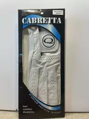 Cabretta Leather Golf Glove - Men’s Right/Small White