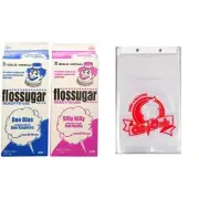 Cotton Candy Floss Sugar -2pk 2 Pack & Pink, Blue