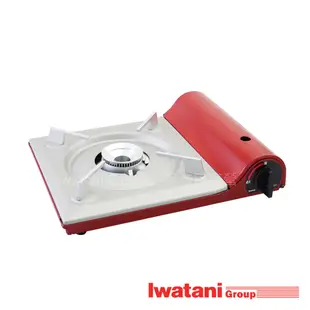 【日本岩谷直營】IWATANI 3.3KW 超薄型卡式爐 CB-TAS-1 櫻桃紅