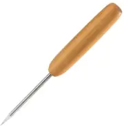 Ice Pick with Wooden Handle - Stainless Steel Ice Cube Bar Cocktail Tool