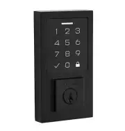NEW Kwikset SmartCode 270 Matte Black Electronic Touchpad Keyless Deadbolt