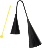 NOLITOY Double Cowbells Metal Musical Instrument Iron Material for Classroom Doorbell Cheer Bell