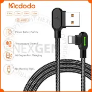 Mcdodo 90° USB To iPhone Fast Charging Cable Heavy Duty Data Sync Charger iPad