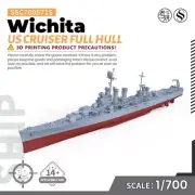 SSMODEL SSC700571S 1/700 Military Model Kit US Wichita Cruiser Full Hull