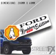 Ford Bundaberg Rum Sticker Decal 4x4 4WD Camping Caravan Trade Truck Aussie