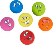 Dog Toy Squeaky Dog Toys Funny Face Chewing Latex Rubber Soft Fetch