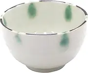 Mino Yaki Udon, Soba, Set Meal Restaurant's Classic Kiln Flame, Fuchi Rust Dotted Pattern, 4.0 Okonomi Bowl, 1 Piece