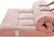 Japanese Floor Mattress， Soft Fluffy Futon Mattress Foldable Bed Mattresses ，Pain Relief & Breathable Tatami Sleeping Pad for Guest Travel Camping(A,200x220cm)