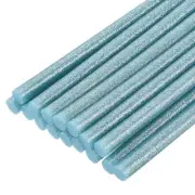 Mini Hot Glue Gun Sticks 8" x 0.27" for Glue Guns Glitter Sky Blue 16pcs