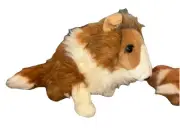 Aurora Sheba Collie Dog Plush Lassie Brown Ivory Long Hair Plush Stuffed Vintage