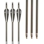 30 inch Spine 350 Pure Carbon Arrow for Recurve/Compound Bows Archery Hunting