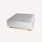 Square Marble Coffee Table - White