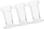 Hohopeti 5-slide Capacity Glass Staining Jar Wide Mouth Small Containers Lid for Labs