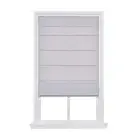 Home Decorators Collection Dove Gray Cordless Blackout Lined Fabric Roman Shade