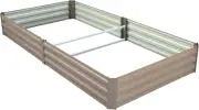 OGL 240x120x30cm Large Raised Garden Bed Metal Planter Box Container Outdoor ...