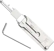 Cumnvulnt 2-in-1 Stainless Steel Master Key Decoder Lock Picking Tool, Professional Locksmith Tools for Home, Vehicle, Commercial