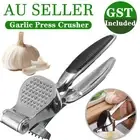 Garlic Press Crusher Stainless Steel Mincer Squeezer Masher Kitchen Tool Silver