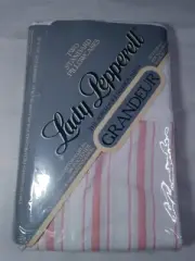 Vintage Lady Pepperell Grandeur No Iron Pink Striped Pillowcases