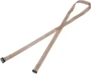uxcell IDC Rainbow Wire Flat Ribbon Cable 2.54mm Pitch 16 Pin Connection Line FC Dual Female Black Connector for DIY Experiment 4 Ft Length 1 Pcs