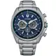 CITIZEN 星辰 競速光動能計時手錶-藍 CA4560-81L