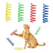 SPOT Thin Colorful Springs Cat Toy - Bouncy Toys for Medium Indoor Pack of 10