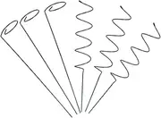 KITANDOVE 1 Set Spiral Plant Support Rack Flower Frame for Orchids and Other Climbing Plants Durable Garden Stake for Use