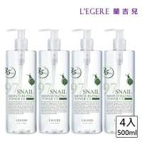 在飛比找momo購物網優惠-【LEGERE 蘭吉兒】97蝸牛保濕防護精華露(500ml/