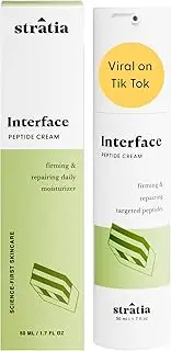 Stratia Interface | Daily Moisturizer with Peptides to Hydrate & Repair | Formulated for All Skin Types, 1.70 Fl Oz (Pack of 1)