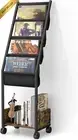 4-Tier Vinyl Record Storage Rack Holder Shelf for 100 LPs Books Turntable Organi