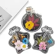 Book Mark Making Kits,Book Marks Pressed Dried Flowers - Transparent Arts & Crafts Scrapbook Supplies for Home School Reader