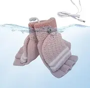 [Generic] Heated Gloves for Men,USB Heated Gloves Heating Gloves - Hand Warmer Full & Half Finger, Ski Gloves Winter Gloves, Cycling Gloves for Men Women
