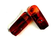 FIAT 600 Tail Light Set Left & Right Side Lens and Case Bulb Sockets NEW #242-AB