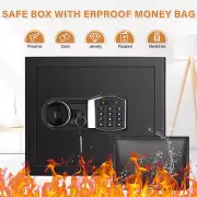 1.6 Cub Home Safe Fireproof Waterproof, Fireproof Safe Box with Fireproof Money