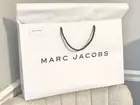 MARC JACOBS PAPER SHOPPING GIFT BAG, STICKER, TISSUE 20 X 13 EXTRA LARGE NEW