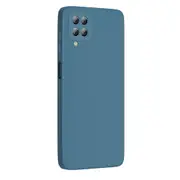 MCC For Samsung Galaxy A12 Soft Liquid Silicone Shockproof Case Cover A125 [Dark Blue]