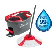Vileda Easy Wring and Clean Turbo Microfibre Mop and Bucket Set - Grey