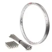 Husaberg FE 550E 2004-2008 (21x1.6) OEM Front Bulldog Spoke Set & Silver Excel R